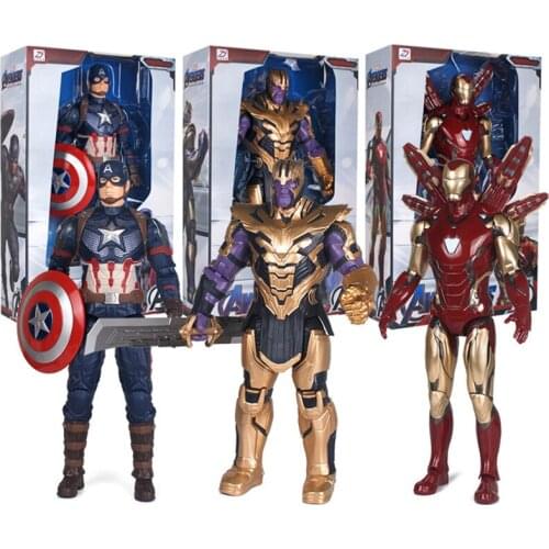 Original 35cm Marvel Super Heroes Avengers Endgame Joint activity Thanos Hulk Captain America Venom Action Figure Toys Doll
