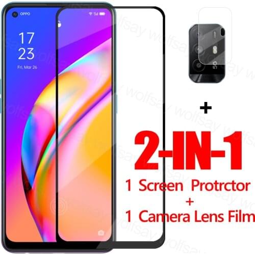 Full Glue Glass For OPPO A95 5G Screen Protector Tempered Glass For OPPO A95 5G Protective Phone Film For OPPO A95 5G Lens Film