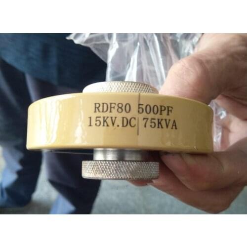 RDF80 500PF 15KV 75KVA high frequency machine M10 nut high voltage ceramic dielectric capacitor