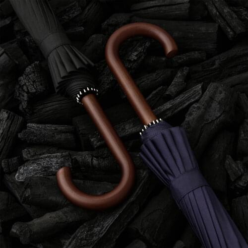 Tiohoh New 16K Windproof Big Umbrella Rain Women Wooden Long Handle Umbrellas Men Japanese style Umbrella Paraguas Outdoor