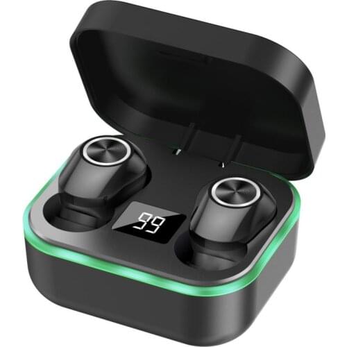 1 Pairs Earphone Bluetooth 5.1 2.4GHz Earbud TWS Wireless Earphones M8 Mini Earbuds Stereo Dual Earphones LED Digital Display