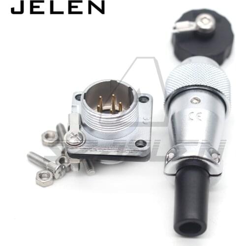 WEIPU WS16 serie 2 3 4 5 7 9 10 pin plug female and socket male connector LED power wire cable Metal waterproof connector