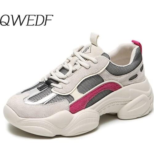 2019 New Women Sneakers Crystal Heel Platform Sneakers Bling Fluorescent Holographic Chunky Trainers Vulcanize Shoes Z5-32