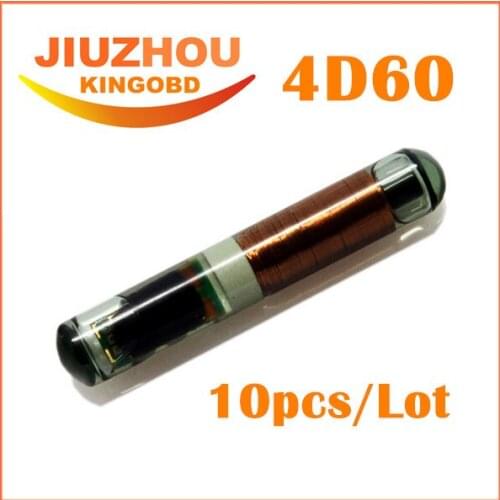 10PCS/LOT 100% Original Glass Wholesale car auto key transponder chip blank 4D60 chip 4D 60 Glass Free shipping
