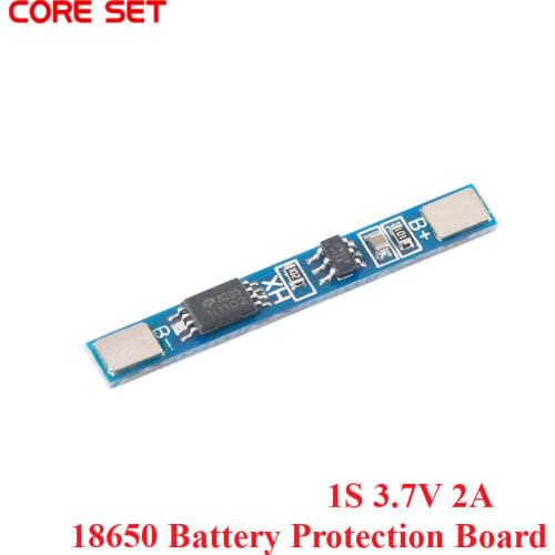 2PCS 1S 3.7V 2A Lithium li-ion BMS PCM 18650 Battery Charger Protection Board PCB for 18650 Lithium ion li Battery Cell