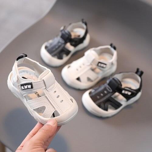 Newborn Toddler Shoes Baby Boy Girl Sandals First Walkers Casual Beach Sport Soft Sole Children Infant Bebe Summer Shoes White