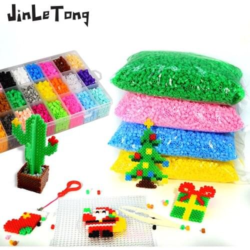 JINLETONG Hama Beads 5mm 8000Pcs/Bag 57colors hama Iron fuse Beads for Kids Hama Beads Diy Intelligence Educational Toys Puzzles