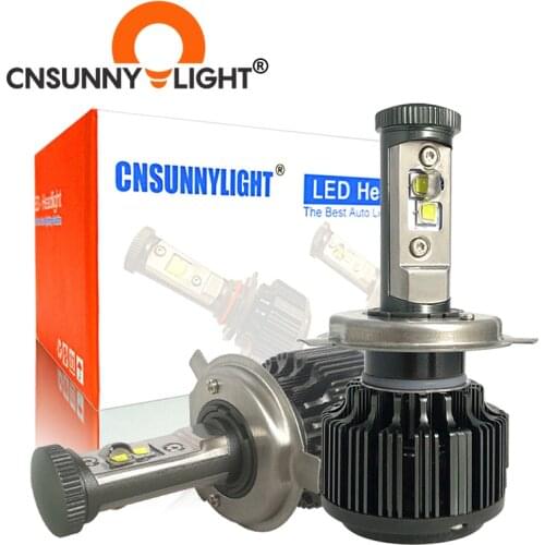 CNSUNNYLIGHT H4 Hi/Lo H7 H11 9005 HB3 9006 HB4 Led Car Headlight Bulb 8000lm 6000K Auto Lights Conversion Moto Light Accessories
