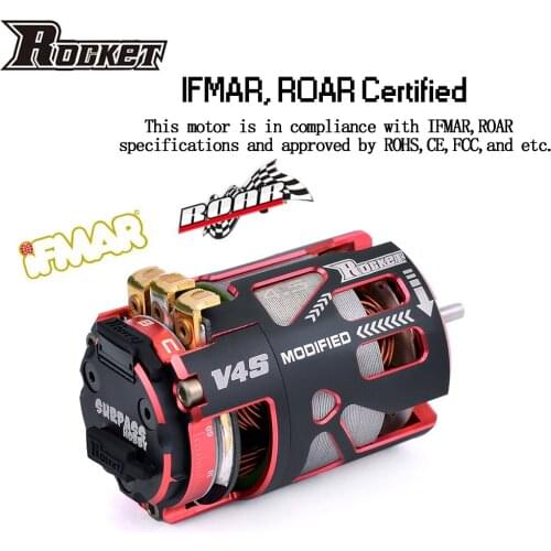 Rocket 540 V4S drift motor 8.5T 9.5T 10.5T 13.5T 17.5T 21.5T 25.5T Sensored Brushless Motor for Drift Spec Stock 1/10 1/12 F1