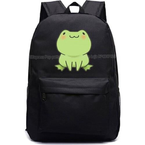 Children Cute Frog Backpack Kids Cartoon Anime Schoolbags Students Animals Knapsack Boys Girls Teens Travel Rucksack Mochila