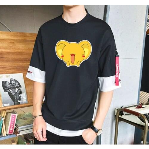 Anime Card Captor Sakura T-shirt Unisex Manga Streetwear T-shirt Casual Short Sleeve Teenagers Cartoon t Shirt