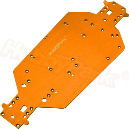 HSP 04001 Metal Aluminum Chassis Upgrade Parts For 1/10 RC Buggy XSTR Monster Truck BRONTOSAURUS 94111 Redcat Volcano EPX
