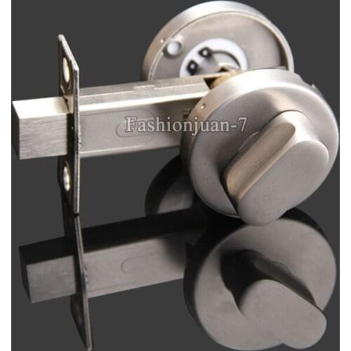 Brand New Stainless Steel Bathroom Toilet WC Indicator Privacy Deadbolt Door Lock Red/Green Indication Easy to Install