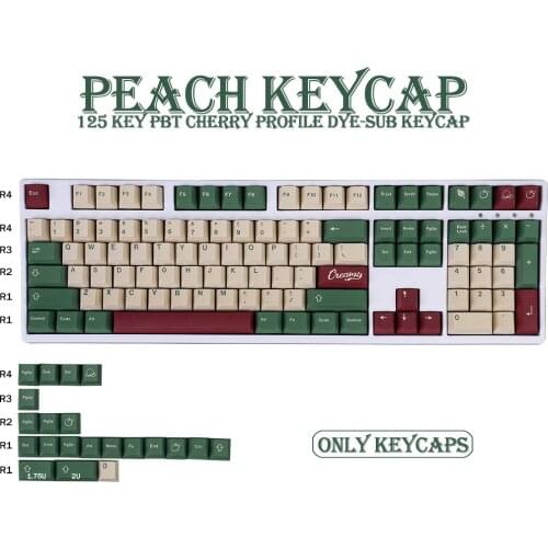 PBT Keycap 129 Key Cherry Profile DYE-SUB Personalized Camping Keycaps For Mechanical Keyboard Anne Pro 2/GK61