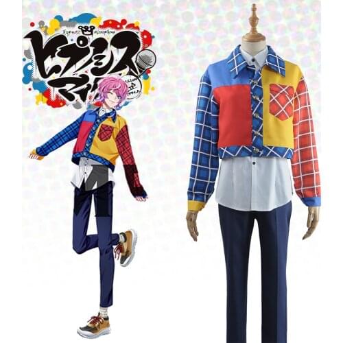 Cosplay Japanese Voice Actor Division Rap Battle Hypnosis Mic Fling Posse Amemura Ramuda Coat Shirt Pants Halloween CostumeAdult