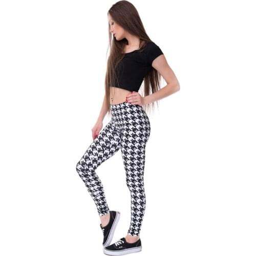 2019 new trend fashion ladies high waist leggings sexy slim leggings pants high elastic leaf printing beautiful woman leggings