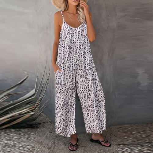 Summer Floral Print Wide Leg Pants Jumpsuit Women Sexy Double V Neck Strappy Bodysuit Spring Elegant Office Lady Romper Overalls