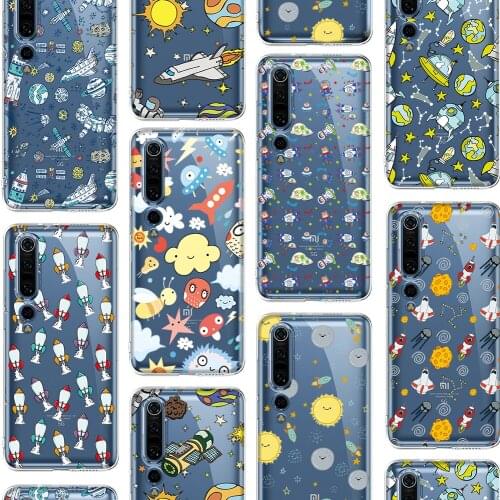 Rocket Cute Funda Case for Xiaomi MI Note 10 11 10S 10T 9 9T A3 Pro Lite SE Ultra 5G Poco F3 X3 M3 FNC MIX 2S Silicone Coque