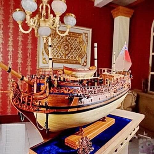 NIDALE Model Classic Super Deluxe warships model kits British Royal Caroline sail boat model