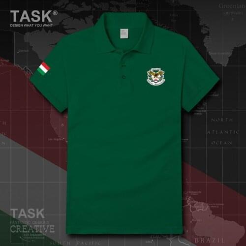 Polo shirts mens navy Hungary country casual cotton Turn-down Collar polos shirt Business men Comfort Slim Fit Tee Shirts New