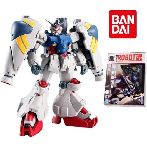 Bandai Gundam Model Kit The Robot Spirits 0083 RX-78GP02A Gundam GP02A Action PVC Anime Figure Model Collection Toys