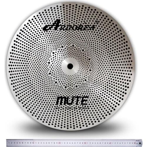 Arborea alloy gold Mute Cymbal 18'' crash Cymbal for Drummer practice