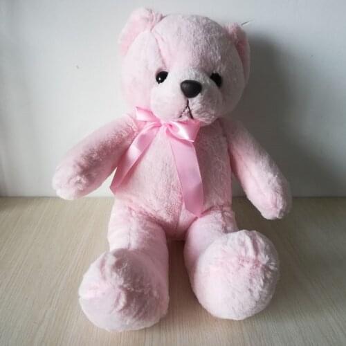 About 35cm light pink bear plush toy lovely teddy bear soft doll kids toy Christmas gift b2255