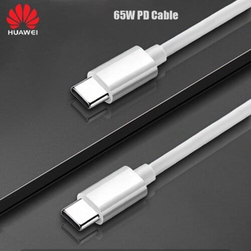 Original Huawei 65W PD Fast Charging Cable 100CM USB C to USB C Data Line For Matebook E X Pro 13 Honor Magicbook 14 Ipad Pro 11