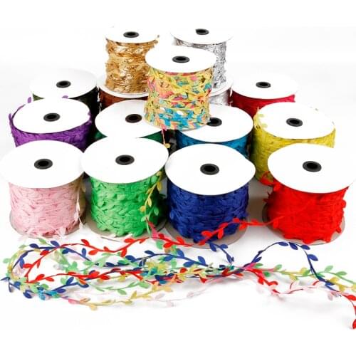 10meter 3cm Simulation Green Leaves Weaving Hemp Rope DIY Birthday Party Wedding Decoration Rattan Gift Bouquet Packaging Rope