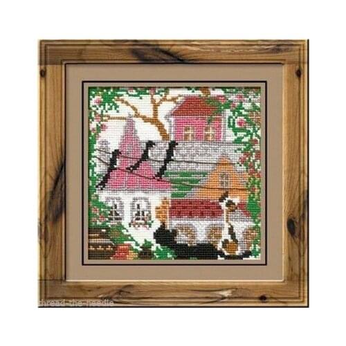 Top Quality Beautiful Hot Sell Counted Cross Stitch Kit City and Cats Summer riolis 612