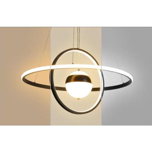 Restaurant chandelier modern simple LED ceiling lamp creative personality bar bedroom Nordic family atmosphere dining room lamp