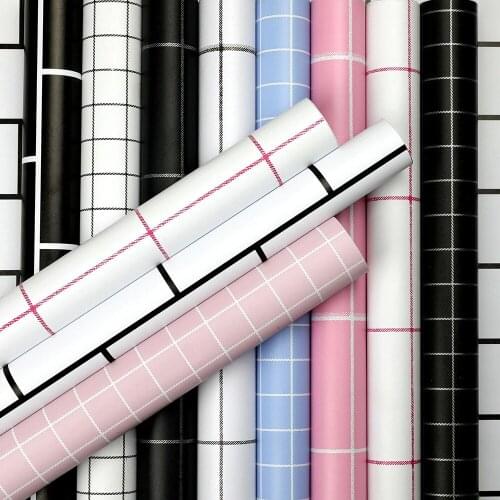 Wall Sticker Self Adhesive Film Modern Background Stickers Waterproof Decals DIY Room Decor For Bedroom Living Room 45cmX10M