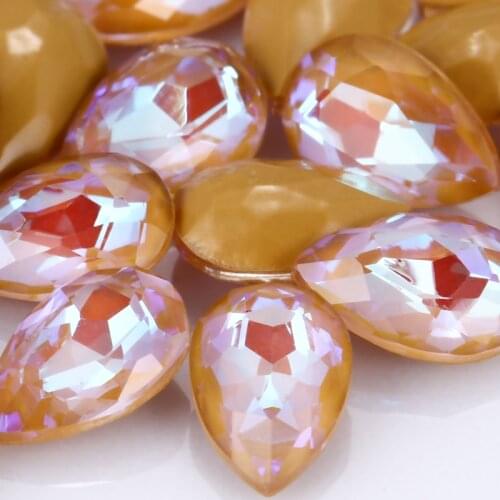 Light Smoked MI Glass Rhinestones For Nails Manicure Art Decorations Glitter Garment Rhinestone Decorations Strass Crystal Ston