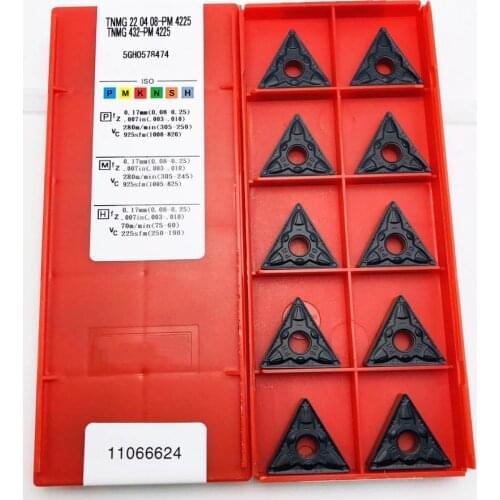 Carbide turning tool TNMG220408 PM 4225 high quality blade CNC lathe machine tool accessories TNMG lathe tool turning blade