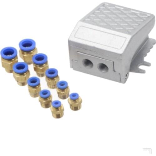 Foot Press Control BSPP 1/4" Threaded 2 Way 2 Position One Inlet One Outlet Air Pneumatic Foot Pedal Valve Switch FV-02