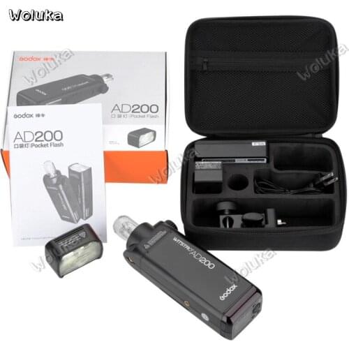 Godox AD200 200Ws 2.4G TTL Flash Strobe 1/8000 HSS Cordless Monolight with 2900mAh Lithimu Battery 500 Full Power Shots CD50 T03