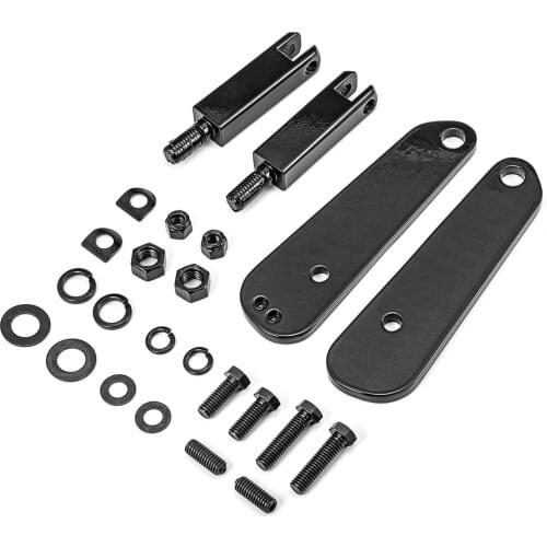 Motorcycle Parts Gloss Black Passenger Foot Peg Footrests Mount For Harley Davidson Softail Deluxe FLDE & Fat Boy FLFB 2018-2020