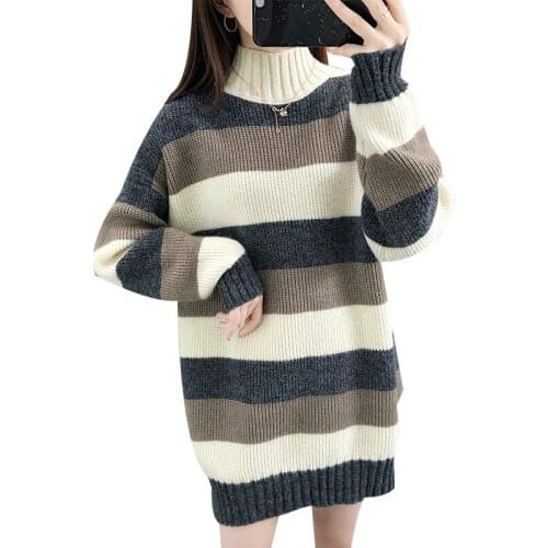 Women clothing 2020 autumn New best-selling high-quality Medium length high neck sweater fashion Outdoor loose womens sweaters