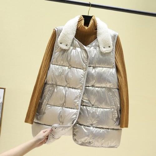 Womens Vest Autumn Winter Coat Women Parka Down Cotton Sleeveless Jacket Outerwear Vests of Women Parkas KJ3868