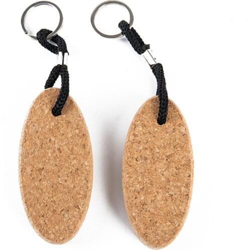 1Pc Cork Ball Keychain Floating Buoy Holder for Water Sports Beach Rowing Boats