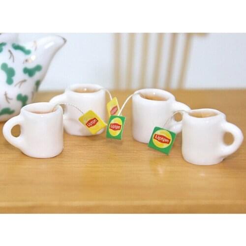 1pcs Mini Miniature Dollhouse Coffee Tea Cup Kitchen Room Food Drink Home Tableware Decors Dolls Accessories