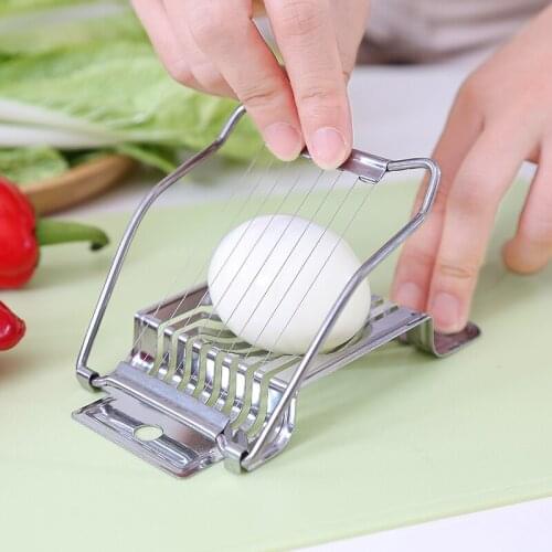 1PC Stainless Steel Eggs Cutter Slicer Shredded Knife Cut Kitchen Tool Egg Divider Accessories Kitchen Appliances Tools