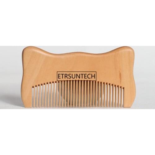 100pcs Wooden Hair Wood Comb Straight Hair Beard Mustache Hair Grooming Small Size Portable Hair Styling Tool F3304