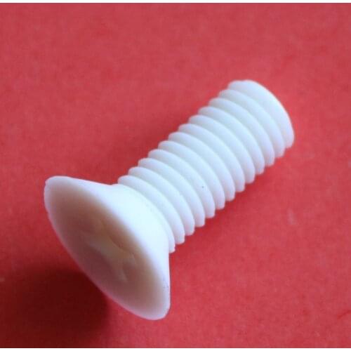 20PCS M3 M4 M5 M6 M8 M10 PP Polypropylene Cross Recessed Countersunk Head Screws Acid Resistant Alkali Resistance Preservative