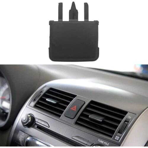 Car Front Center Air Conditioning A/C Air Vent Outlet Tab Clip Interior Air Vent Repair Accessories for Toyota Corolla Black