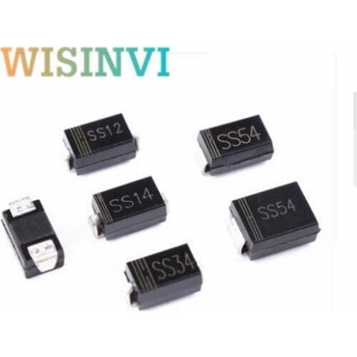 Schottky diode SS12 SS14 SS16 SS24 SS210 SS34 SS36 SS54 SS510 DO-214AC SMA