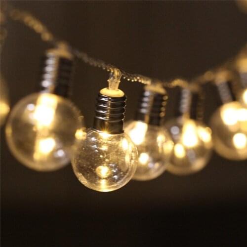 Battery Operated String Lights Fairy Lights Mini Bulb G30 2.5M 20 LED for Bedroom Garden Wedding Party Holiday Decoration