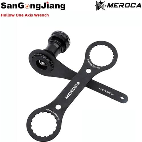 Hot sale MEROCA Bicycle wrench mountain/road bike axle wrench universal hollow crankset removal tool bicycle modification tool