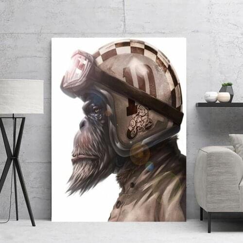 Orangutan Canvas Wall Art Abstract 1 Panel Cute Printed Pictures Poster Paintings Home Decoration Modular Living Room No Frame