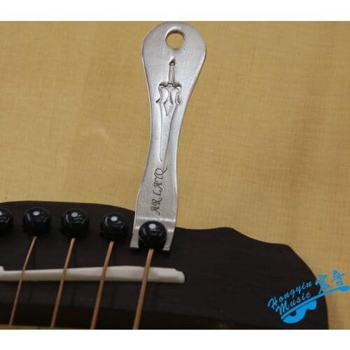 Silver Alloy Guitar Pin Puller String Nail Peg Puller Bridge Pin Remover Handy Guitar Accessories Maintenance Tools
